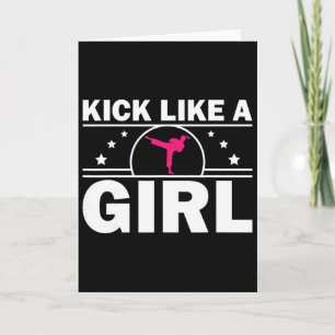 Tarjeta Regalo genial de karate Kickboxing Amante del kara