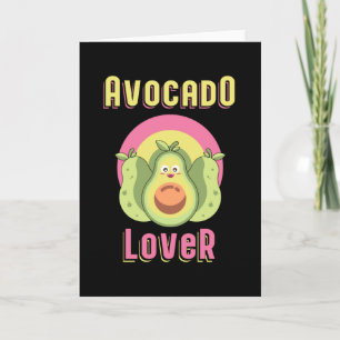 Tarjeta Regalo gracioso de Veganism en aguacate