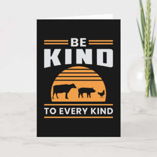 Tarjeta Regalo gracioso sobre el Veganism Vegan Veggie Ani