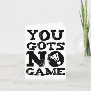 Tarjeta Regalo Gráfico de Actitud de Jugador de Bádminton 