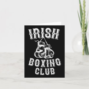 Tarjeta Regalo gráfico del club irlandés de boxeo