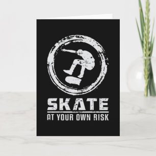 Tarjeta Regalo Idea Skater Patineta Patinaje