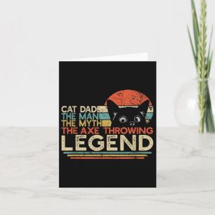 Tarjeta Regalo lanzador de hachas para hombres _ Papá gato