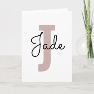 Tarjeta Regalo monograma de personalizado para nombres a p