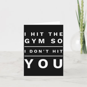 Tarjeta Regalo Novedad Golpeo El Gimnasio Para No Golpeart