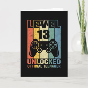 Tarjeta Regalo oficial de cumpleaños número 13 para adoles