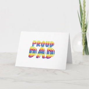 Tarjeta Regalo orgulloso del día de padre del orgullo gay