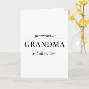Tarjeta Regalo para Abuela Ascendida