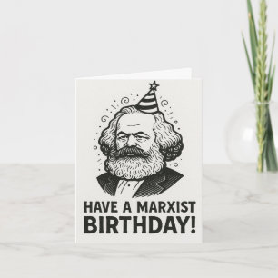Tarjeta regalo para amantes de la lectura de Karl Marx