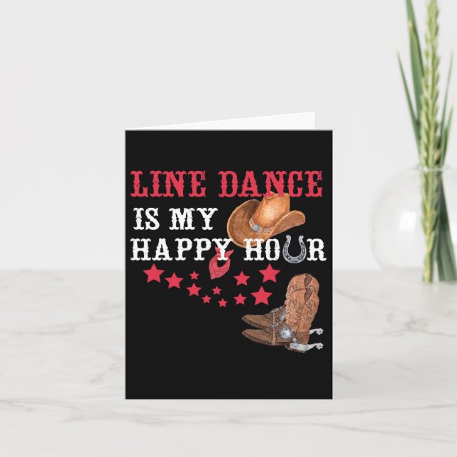 Tarjeta Regalo Para Bailarines De Línea El Baile De Línea  (Anverso)