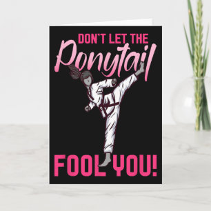 Tarjeta Regalo para chicas de Karate Taekwondo 