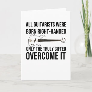 Tarjeta Regalo para guitarrista zurdo Guitarrista zurdo