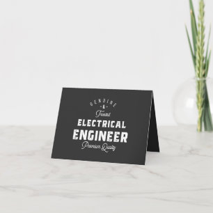 Tarjeta Regalo para Ingeniero Eléctrico