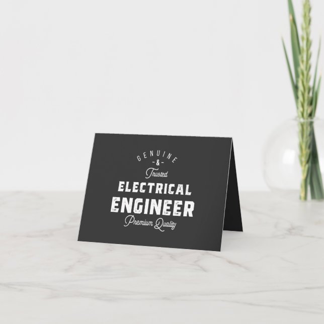 Tarjeta Regalo para Ingeniero Eléctrico (Anverso)
