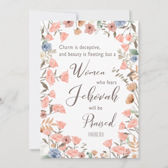 Tarjeta Regalo para la esposa de JW Elders (Anverso)