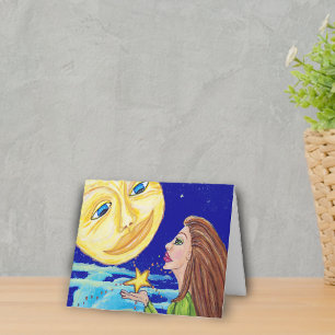 Tarjeta Regalo para la Luna Notecard
