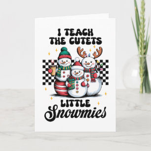 Tarjeta Regalo para Maestro   Enseño a los Copitos de Niev