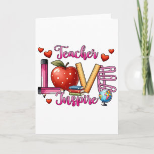 Tarjeta Regalo para Maestro   Maestro Ama Inspirar