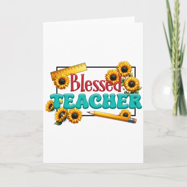 Tarjeta Regalo para Maestro | Maestro Bendito (Anverso)