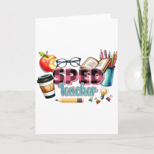Tarjeta Regalo para maestro   Maestro de educación especia