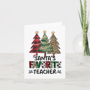 Tarjeta Regalo para maestros El maestro favorito de Sant