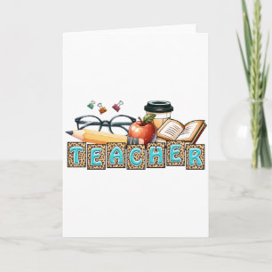 Tarjeta Regalo para maestros Lápiz Profesor