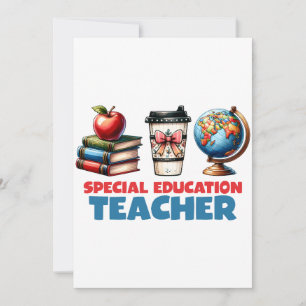 Tarjeta Regalo para maestros   Maestro de educación especi