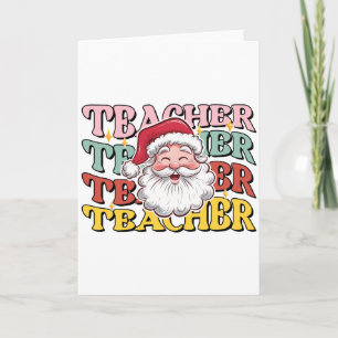 Tarjeta Regalo para maestros   Santa Maestro