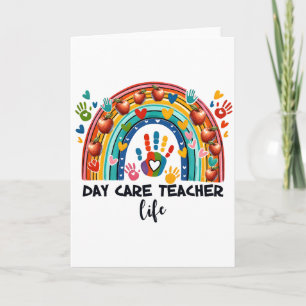 Tarjeta Regalo para maestros Vida de maestro de guarderí
