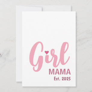 Tarjeta Regalo para Mamá de Niña Est. 2025 Nueva Mamá