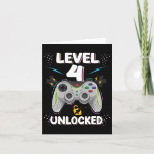 Tarjeta Regalo para niños de 4 años desbloqueado videojueg