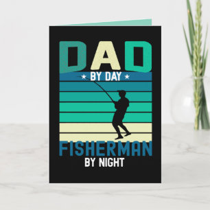 Tarjeta Regalo para papá pescador; pez; pescador; padre;