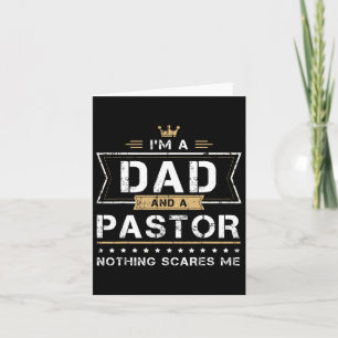 Tarjeta Regalo para pastor Amp Nada me asusta
