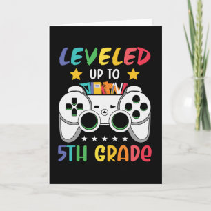 Tarjeta Regalo para un estudiante de 5º grado en su primer