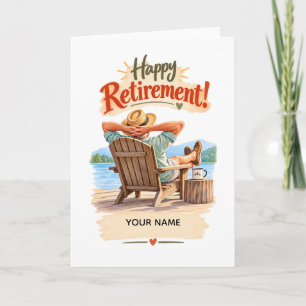 Tarjeta Regalo Personalizado de Jubilación Feliz