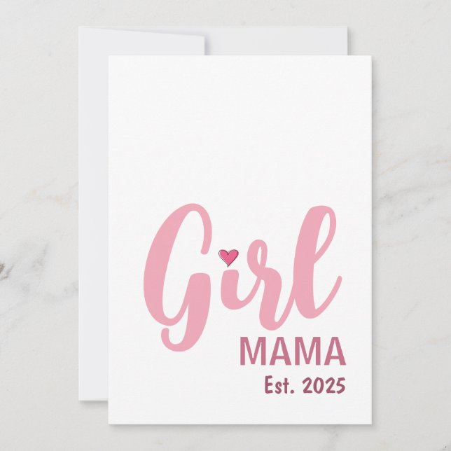 Tarjeta Regalo Personalizado Girl Mama Est. (Anverso)