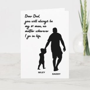 Tarjeta Regalo personalizado personalizado para papá de hi