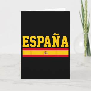 Tarjeta Regalo recuerdo fanático fútbol bandera España Esp