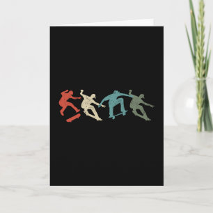 Tarjeta Regalo Retro De Monopatín Para Monopatín