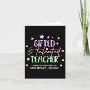 Tarjeta Regalo Retro Divertido Para Profesor Sobresaliente