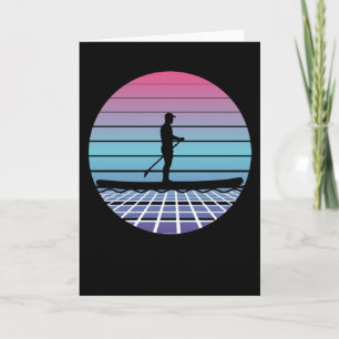Tarjeta Regalo retro para la recarga de la Paddleboarding