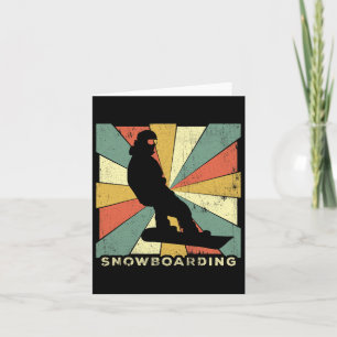 Tarjeta Regalo retro vintage de Snowboard