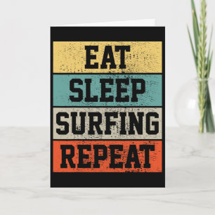 Tarjeta Regalo Retro Vintage de Surf Surfing