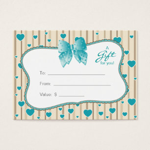 Tarjeta Regalo Salón Spa El día de San Valentín Co