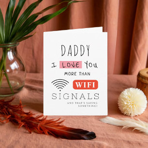 Tarjeta Regalo WIFI para papá del Día del Padres Padres Pa
