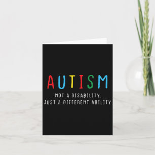 Tarjeta Regalos autistas Niños Adultos Autismo de Habilida
