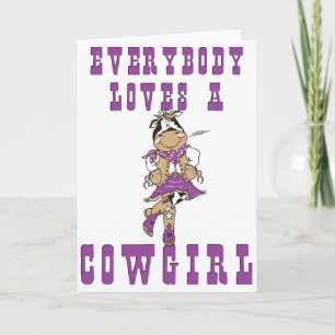 Tarjeta Regalos CowGirl