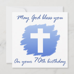 Tarjeta Regalos cristianos de cumpleaños número 70