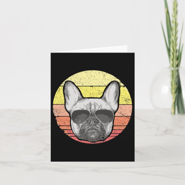 Tarjeta Regalos de amantes Bulldog francés Frenchie Men's (Anverso)