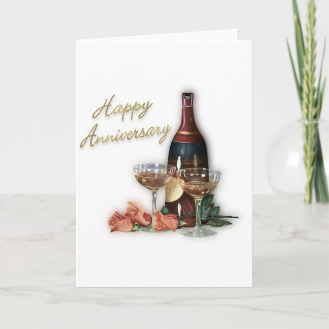 Tarjeta Regalos de aniversario de boda (Anverso)